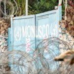 Χάρτης της Λαϊκής Δημοκρατίας του Κονγκό με ένδειξη επιδημίας Έμπολα