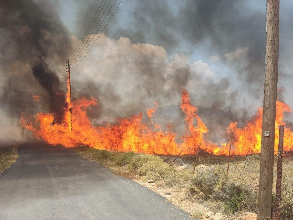 Φθιώτιδα: Φωτιά στο Λιμογάρδι — 25 πυροσβέστες και δύο αεροσκάφη επιχειρούν