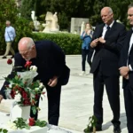 Ο τάφος του Ανδρέα Παπανδρέου στο Α' Νεκροταφείο Αθηνών