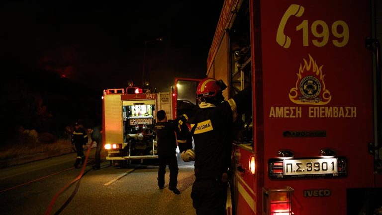 Νέα Μάκρη: Φωτιά σε μαντρί με 30 πυροσβέστες και 10 οχήματα