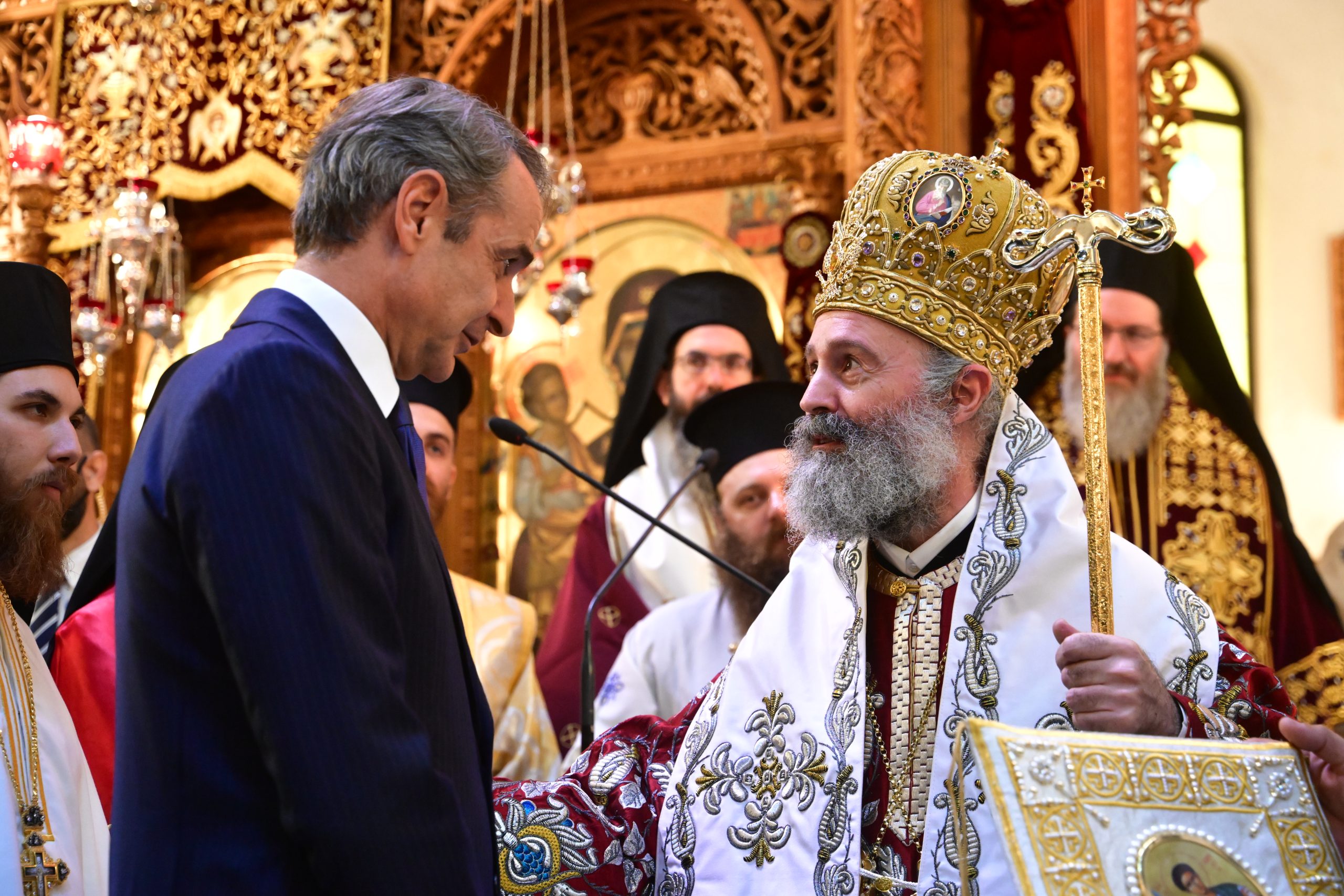 Ο Μητσοτάκης στον Άγιο Δημήτριο: Συγχαρητήρια για τη Μονή Σινά