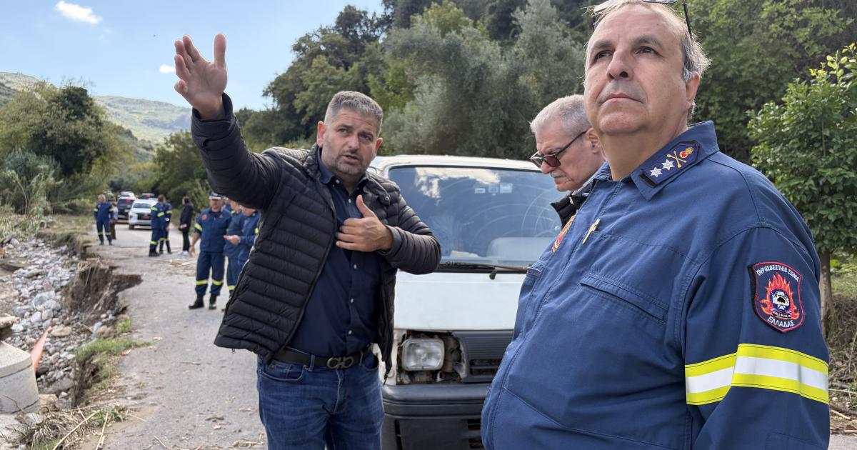 Μυλοπόταμος: Αυτοψία Τουρνά και Ανδριανού στις πληγείσες περιοχές