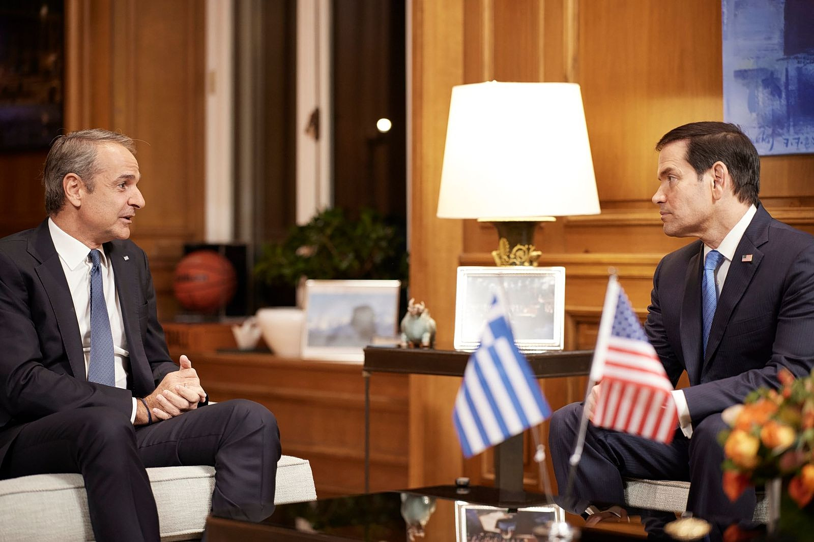 Μητσοτάκης και Ρούμπιο στο Μέγαρο Μαξίμου: Ενέργεια και ναυτιλία στο επίκεντρο της συνάντησης