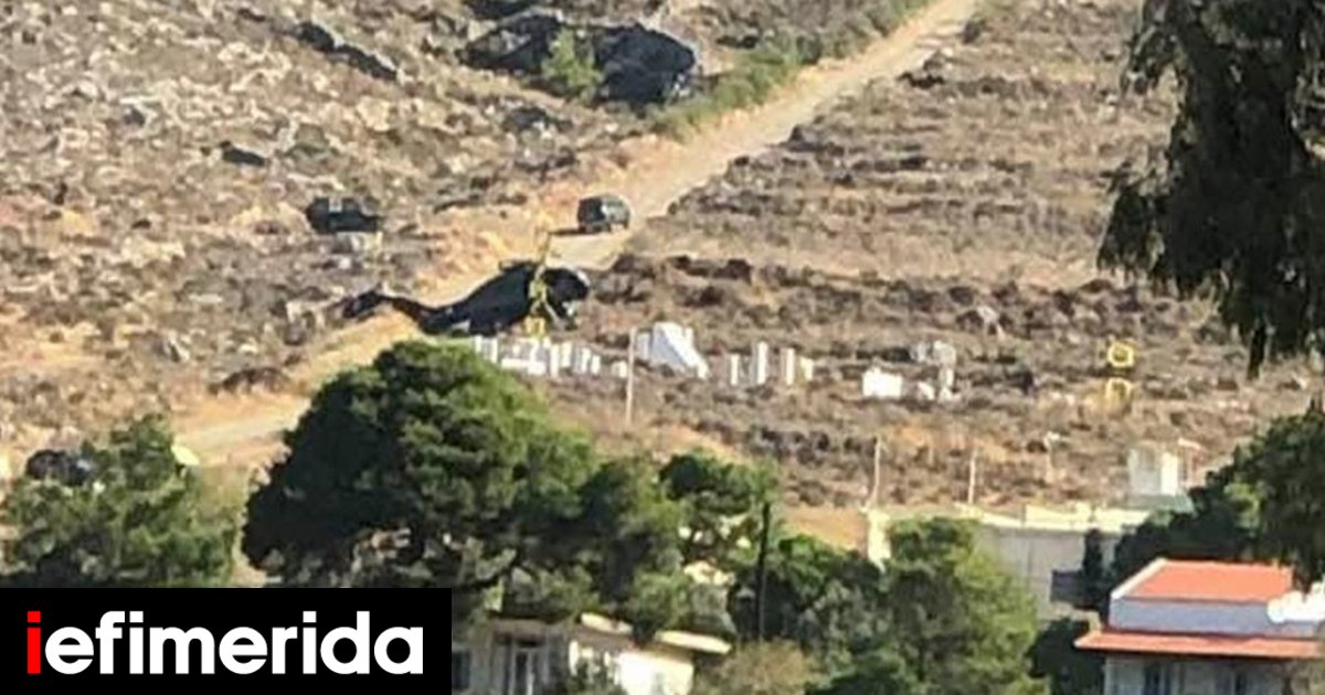 Πτώση στρατιωτικού ελικοπτέρου στην Κάλυμνο χωρίς αναφορές για τραυματίες